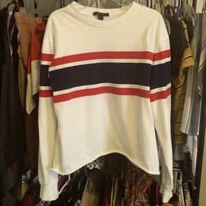 Forever 21 Long Sleeve Striped Tee-Size S
